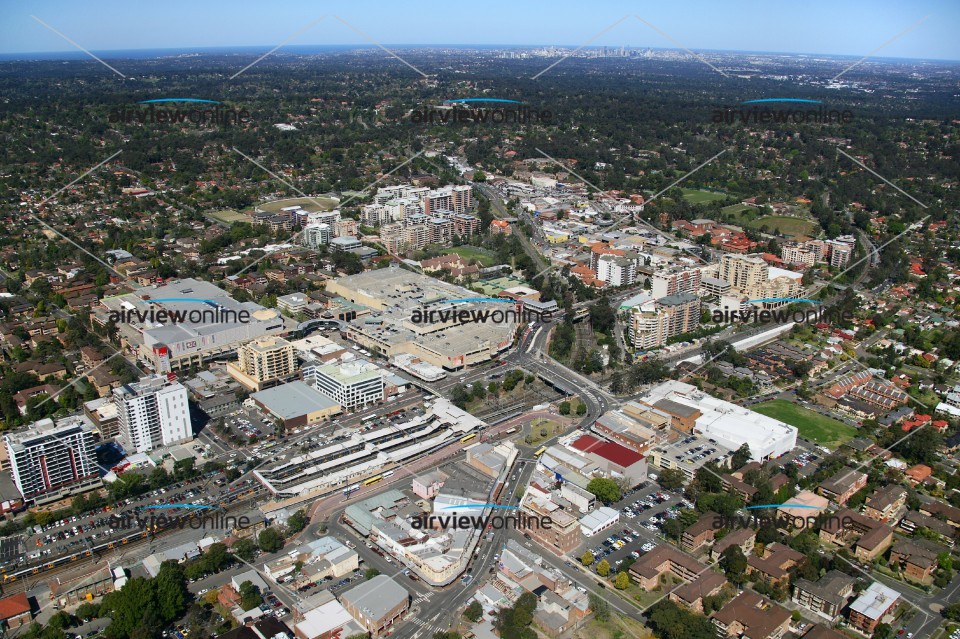 Aerial Photography Hornsby to Sydney, NSW Airview Online
