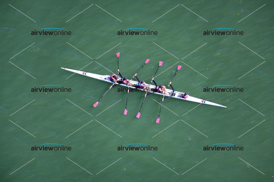 Aerial Photography Rowing on the Parramatta River Airview Online