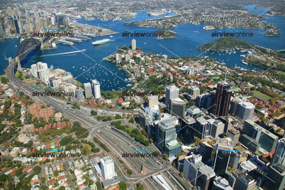 Aerial Photography North Sydney and Milsons Point Airview Online
