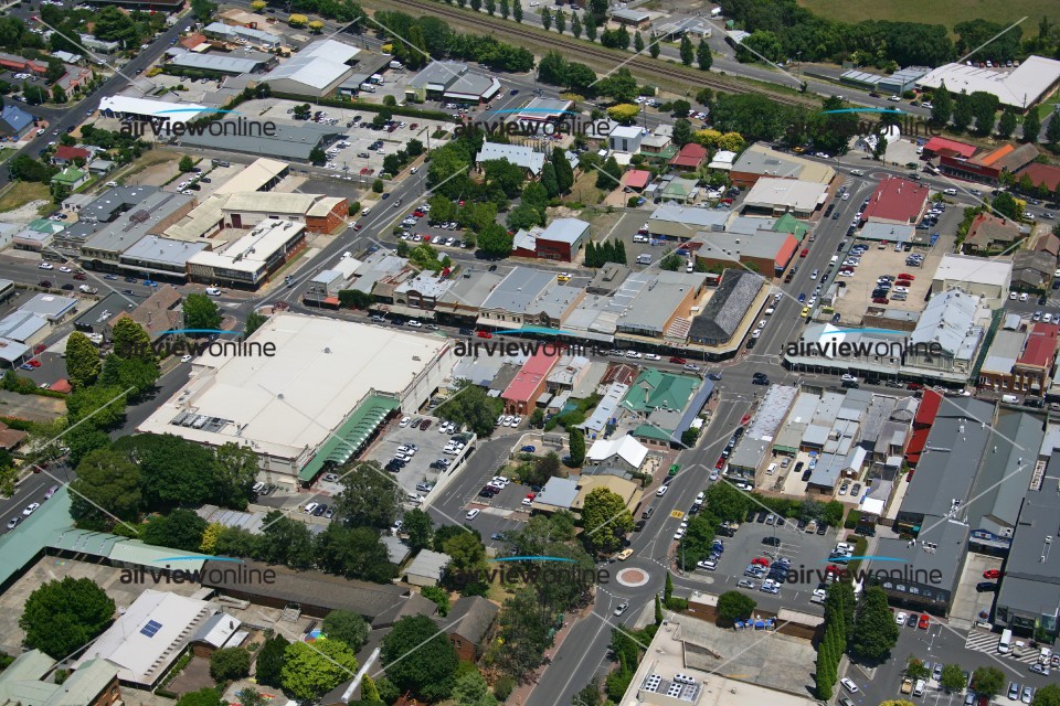 Aerial Photography Bowral town centre - Airview Online