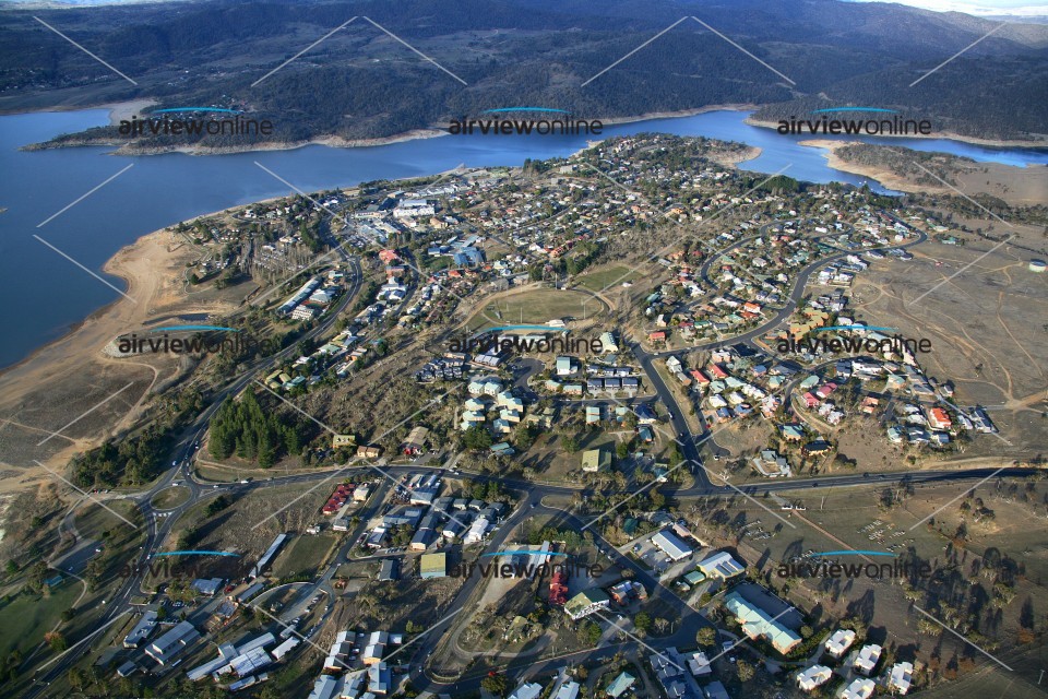 Aerial Photography Jindabyne village Airview Online
