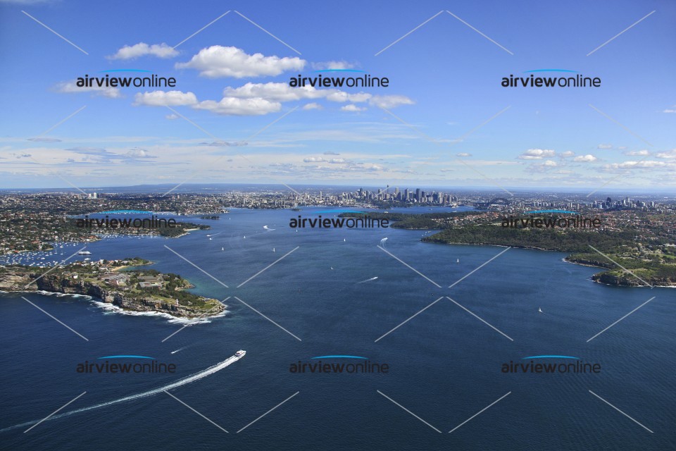 Aerial Image of Through Sydney Heads