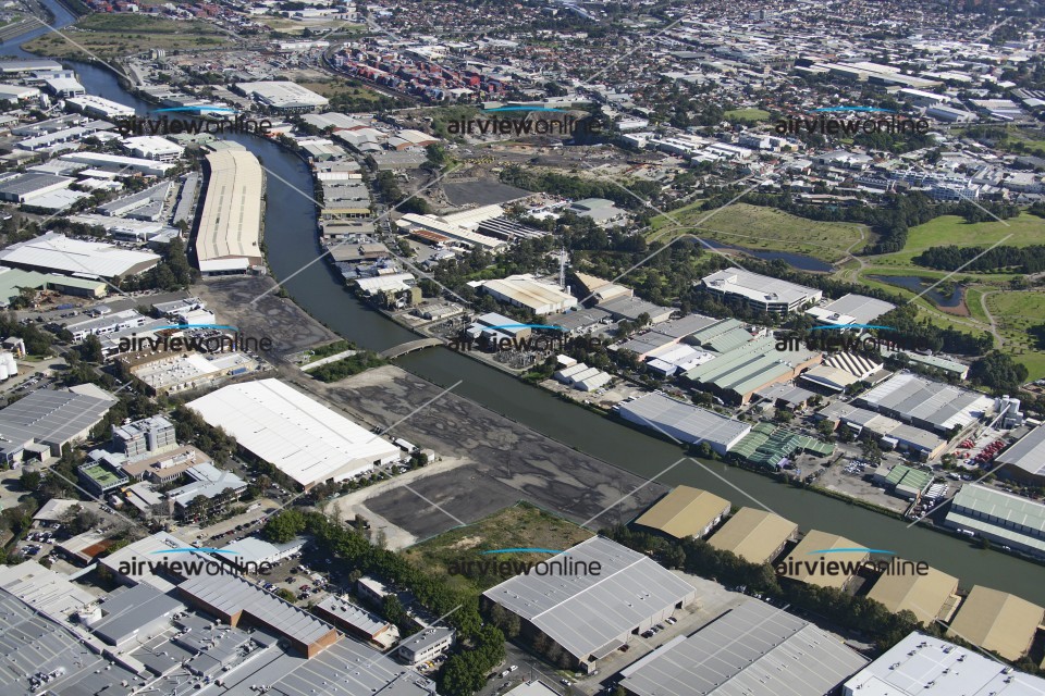 Aerial Image of Alexandra Canal, Alexandria NSW