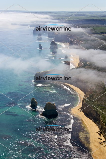 Aerial Image of 12 Apostles Great Ocean Road