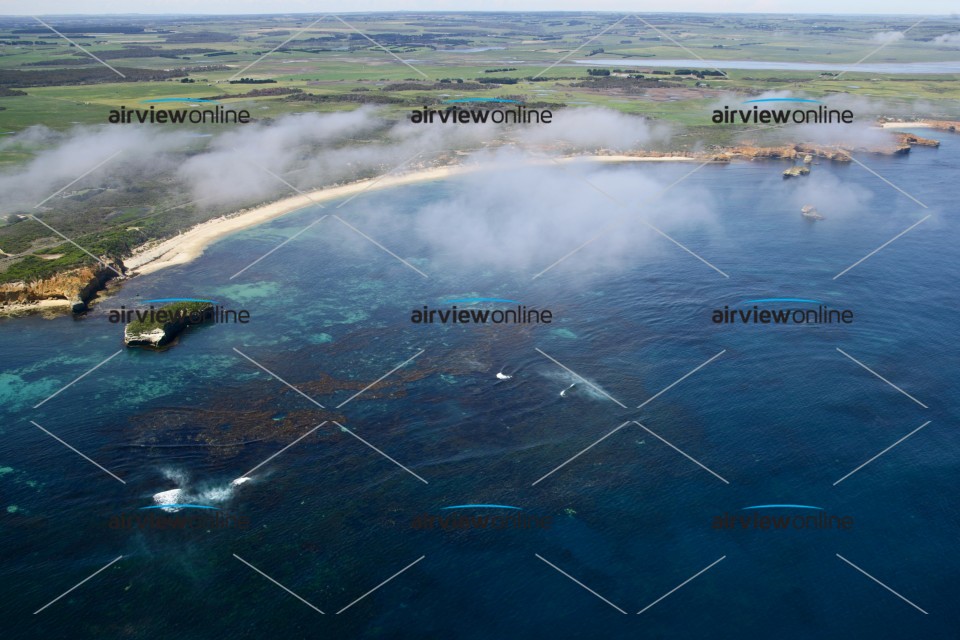 Aerial Image of Clouds at the coast