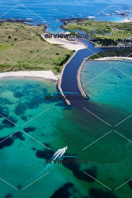 Aerial Image of Water channel, South Coast Victoria