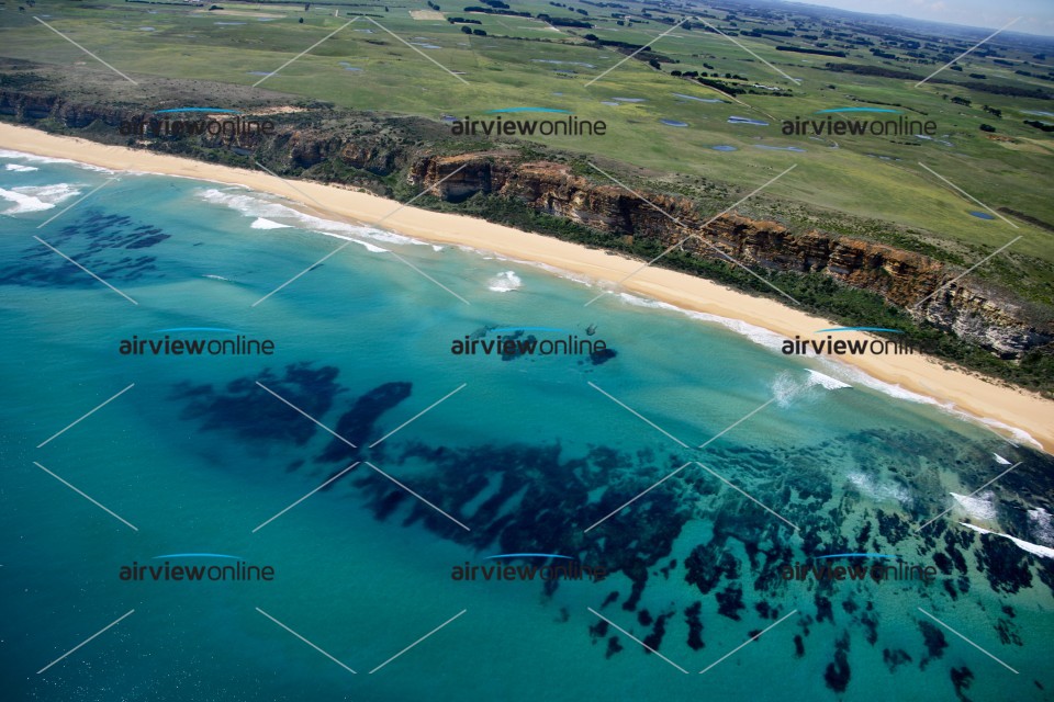 Aerial Image of Steep Coast at South Coast Victoria