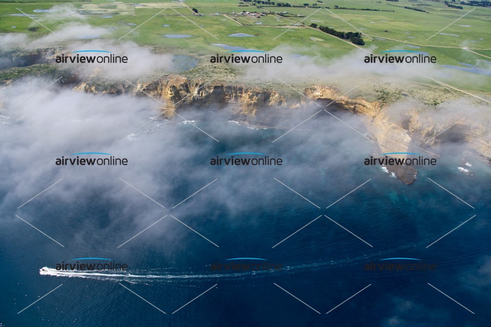 Aerial Image of Clouds at the coast