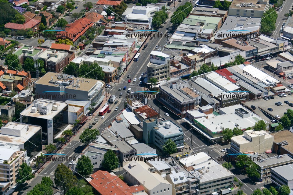Aerial Image of Crows Nest Intersection