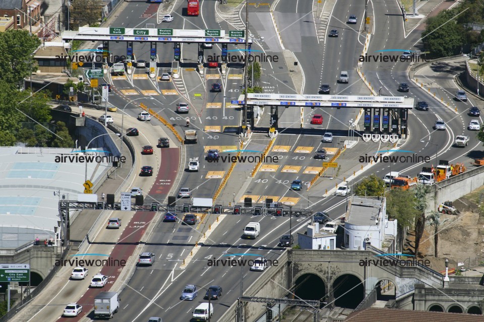Aerial Photography Sydney Harbour Bridge Toll Gates Airview Online