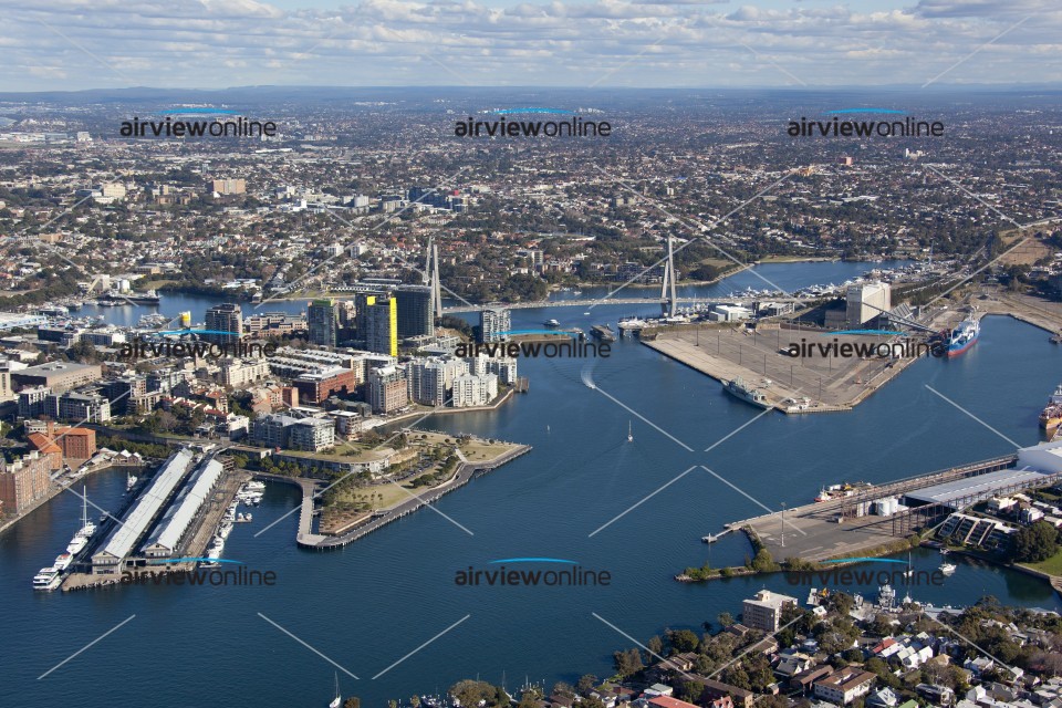 Aerial Image of Pyrmont and Johnstones Bay