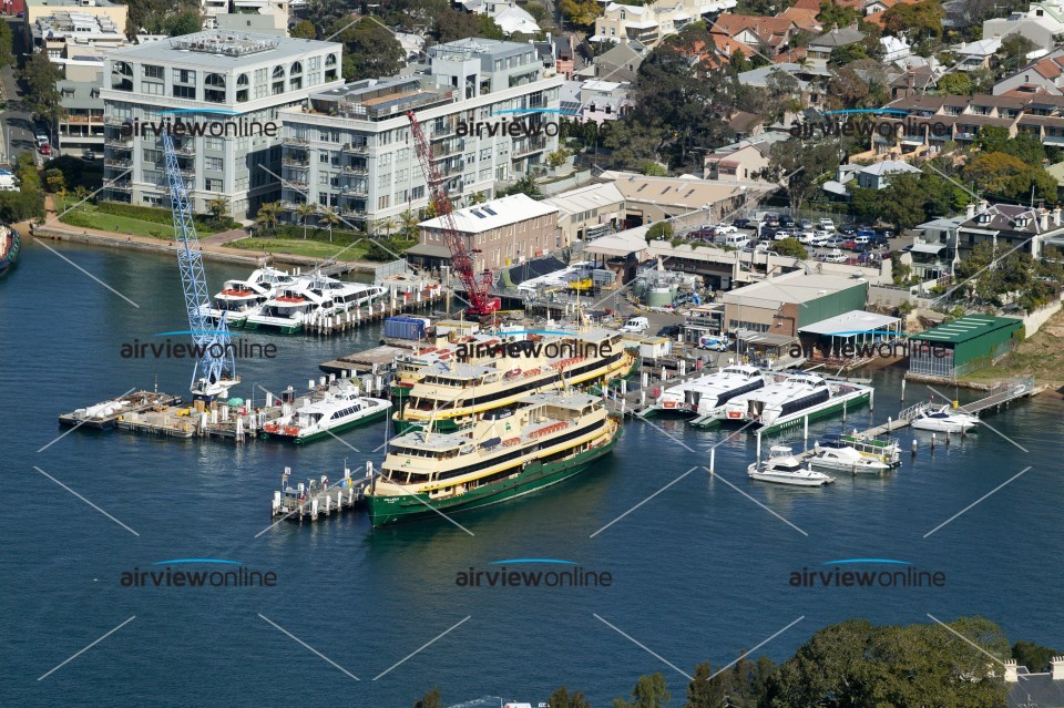Aerial Image of Sydney Ferry Depot, Mort Bay