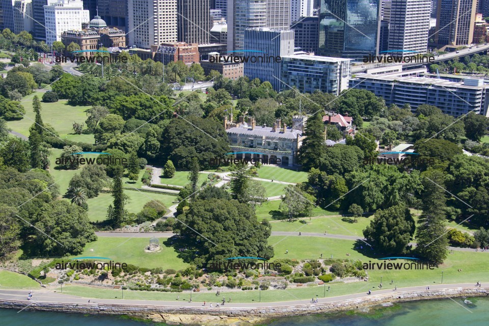 Aerial Image of Government House, The Domain, Sydney