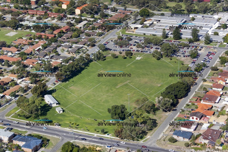Aerial Image of Bruce Lee Oval Fremantle