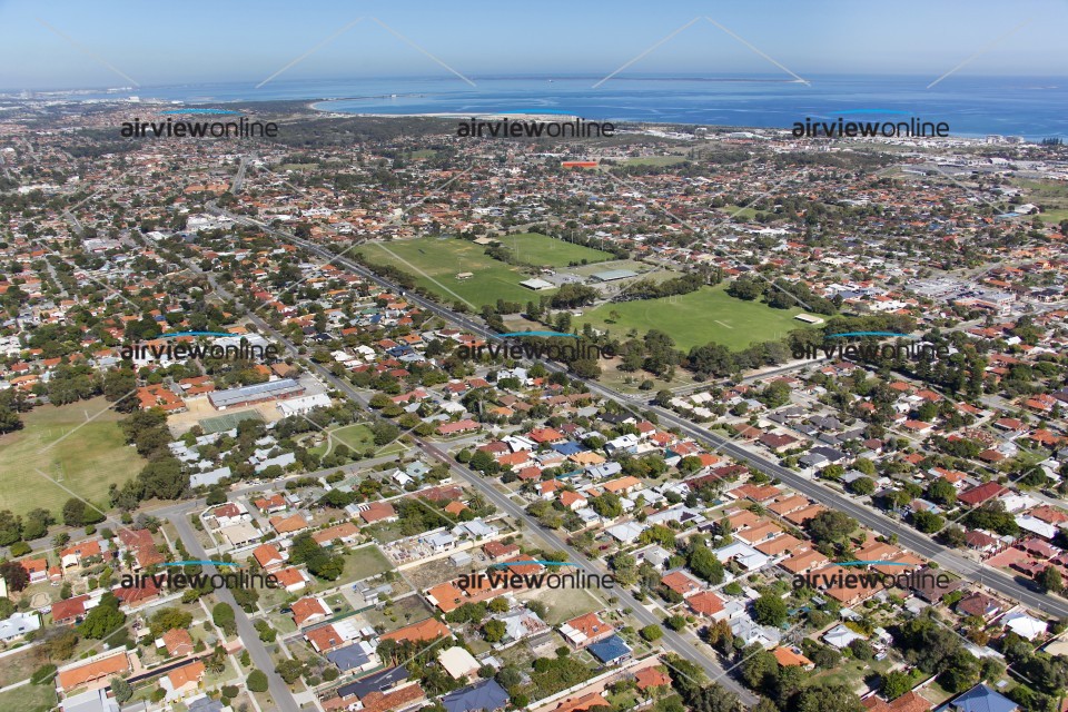 Aerial Image of Hilton Park to the Perth Coast
