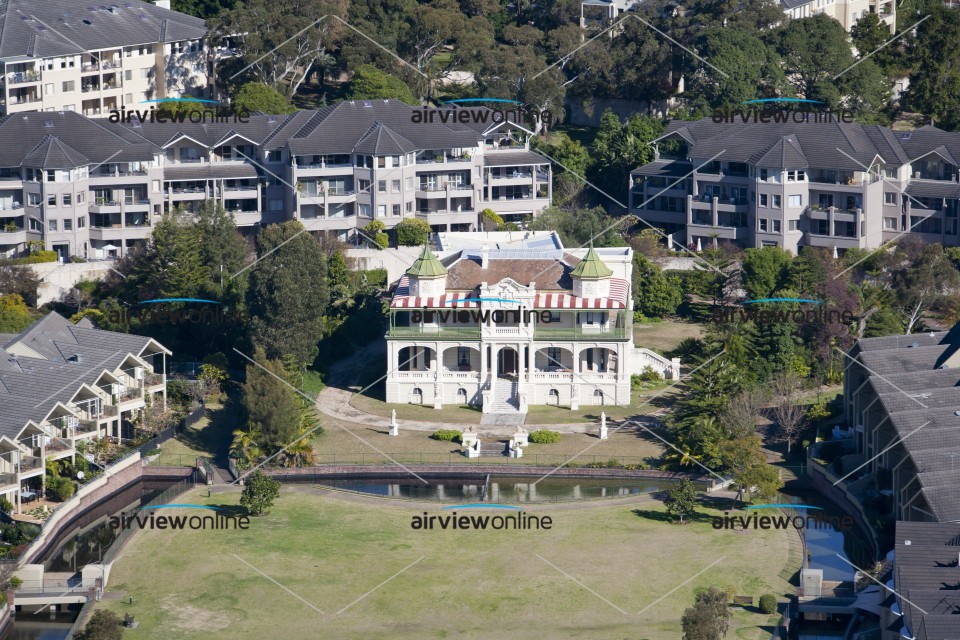 Aerial Image of Abbotsford Bay Historic House