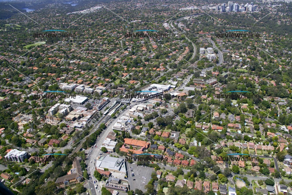 Aerial Image of Lindfield to Chatswood