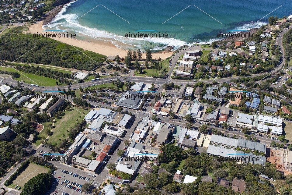 Aerial Image of Avalon commercial area looking North East