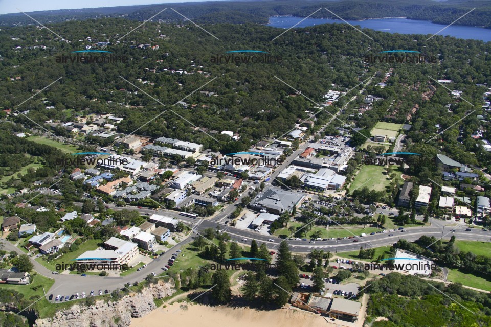 Aerial Image of Avalon commercial area looking south west