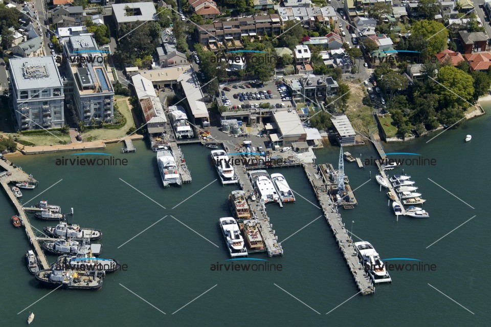 Aerial Image of Balmain Boat Yard