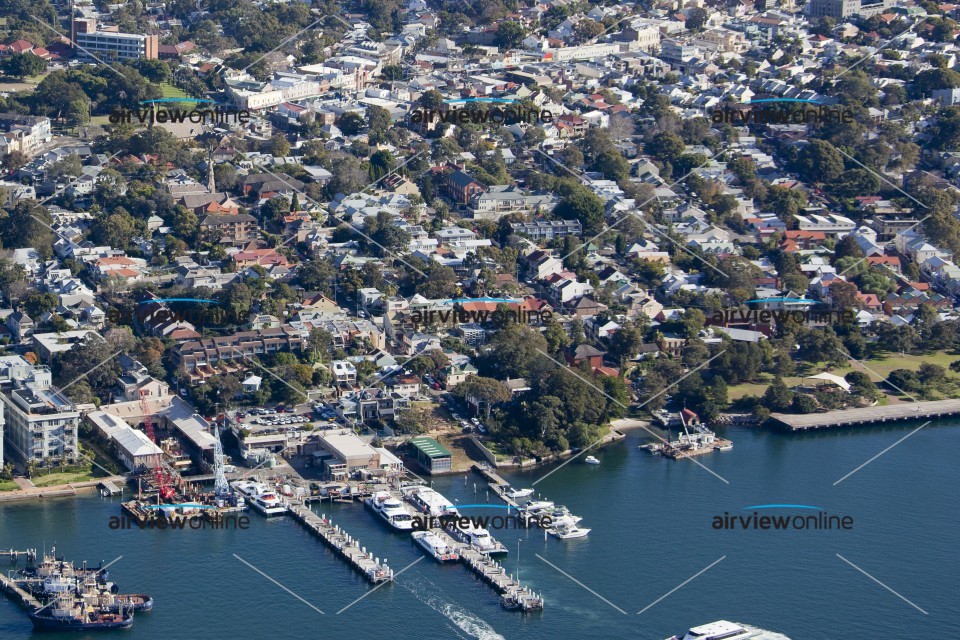 Aerial Image of Mort Bay, Balmain, NSW