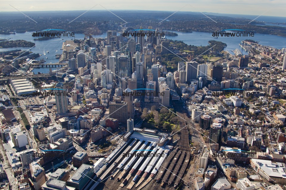 Aerial Image of Sydney City from Central Station