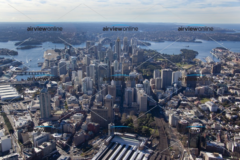 Aerial Image of Sydney CBD from the South