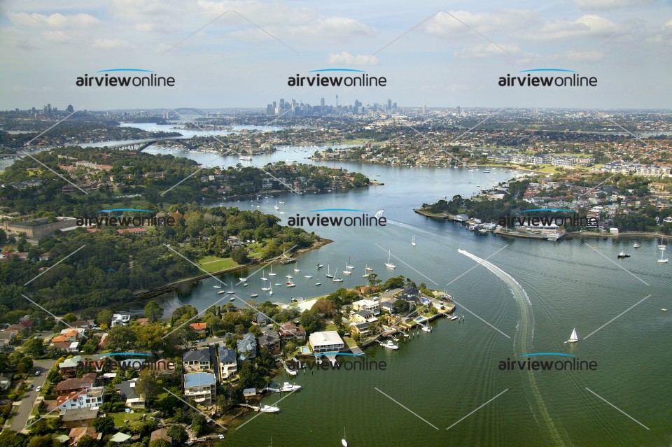 Aerial Image of Gladesville to Sydney CBD