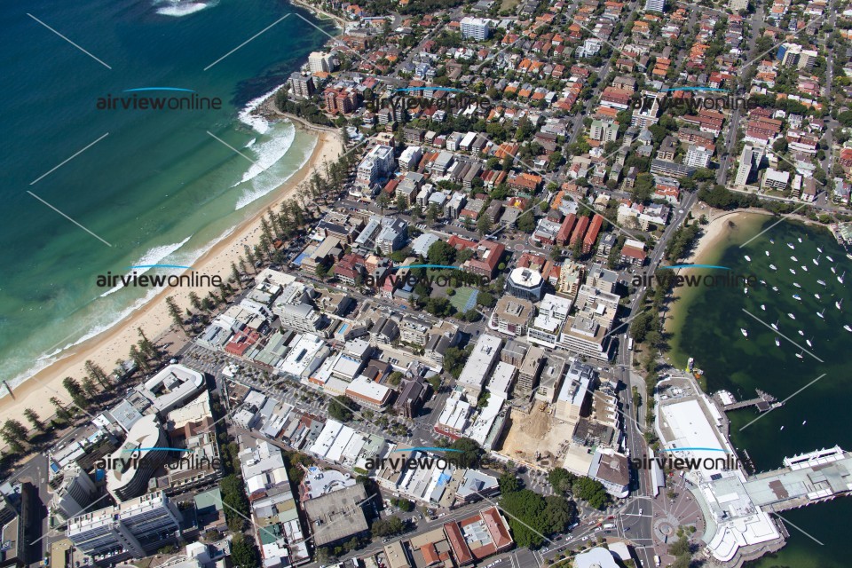 Aerial Image of Manly Town Centre 2011