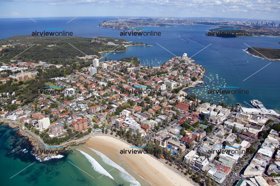 Aerial Image of Manly and North Harbour