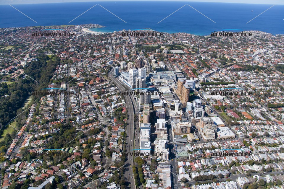 Aerial Image of Bondi Junction to Bondi