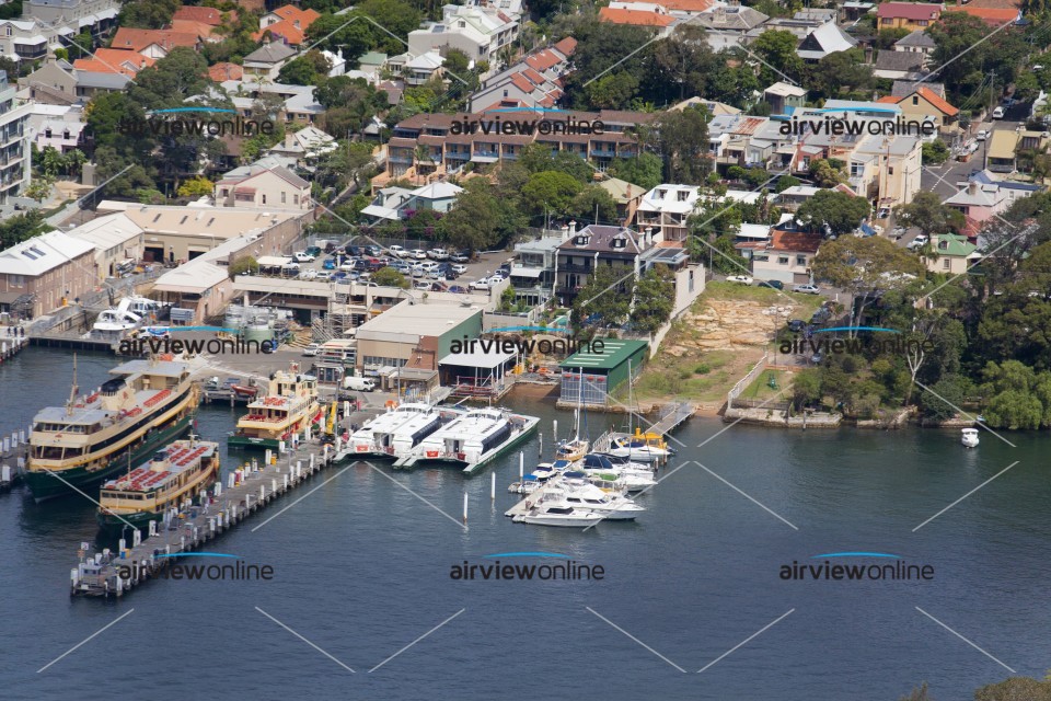 Aerial Image of Mort Bay Harbour, Balmain