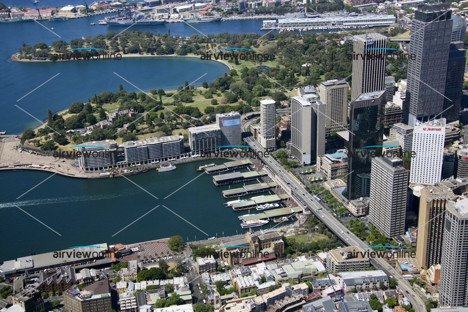Aerial Image of Circular Quay and Royal Botanic Gardens