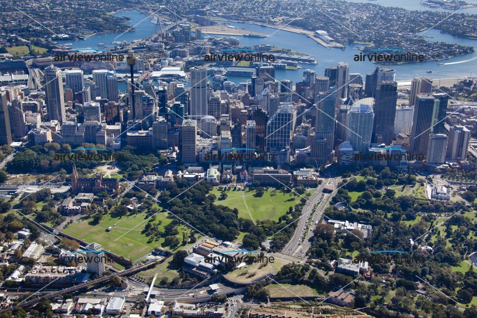 Aerial Image of Sydney City Looking West