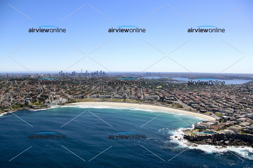 Aerial Image of Bondi Beach On A Flawless Day