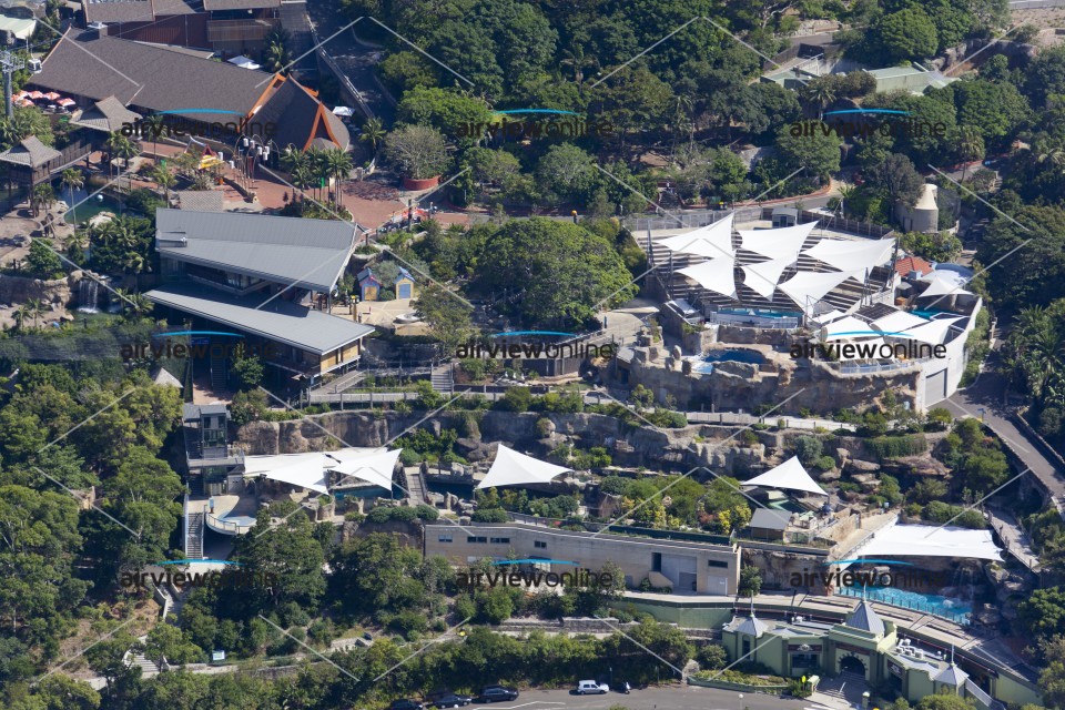 Aerial Image of Taronga Zoo Close Up