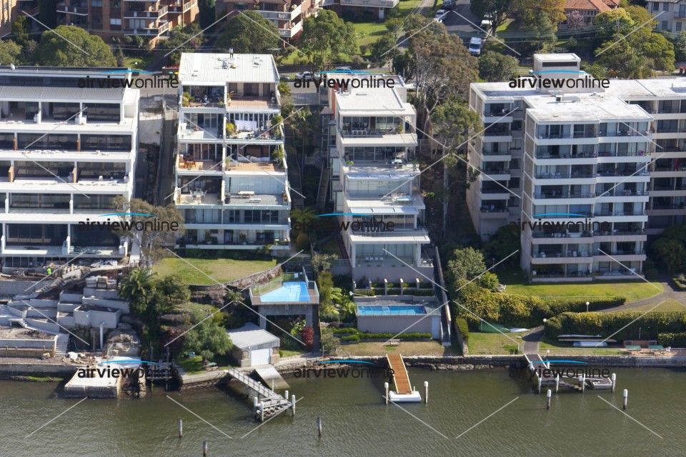 Aerial Image of Abbotsford Bay Apartment Blocks