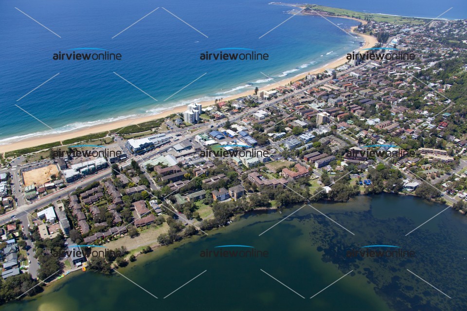 Aerial Image of Narrabeen Lake and Beach Front