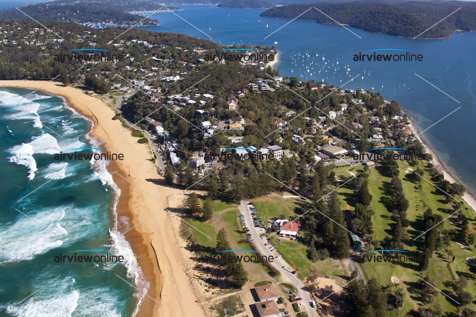 Aerial Image of Looking South over Palm Beach to Avalon in the distance