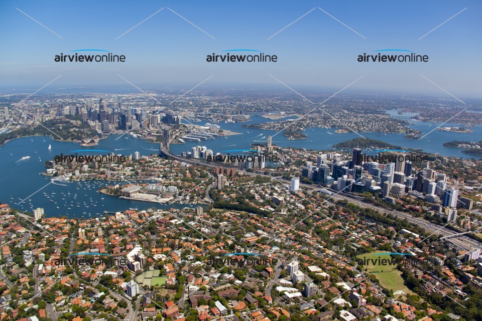 Aerial Image of Neautral Bay to Sydney CBD