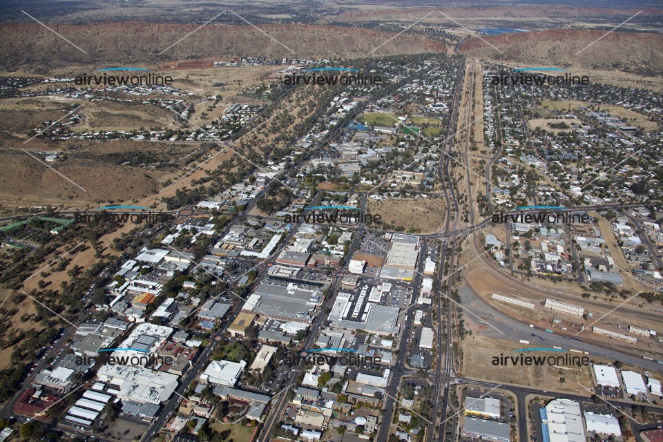 Aerial Photography Alice City Centre - Airview Online