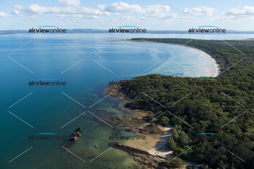 Aerial Photography Peel Island, Moreton Bay Airview Online