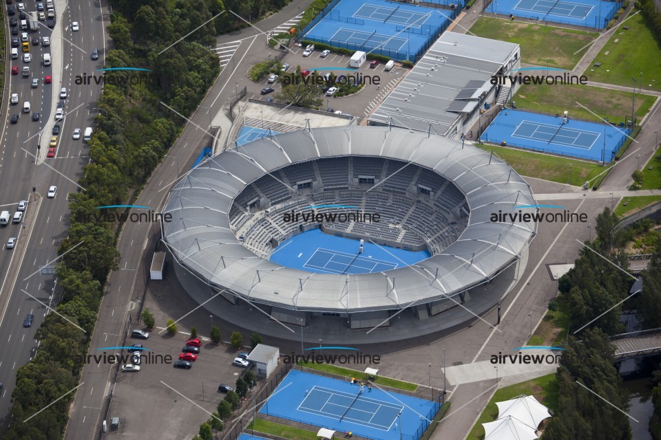 Aerial Photography Sydney Olympic Park Tennis Centre Airview Online