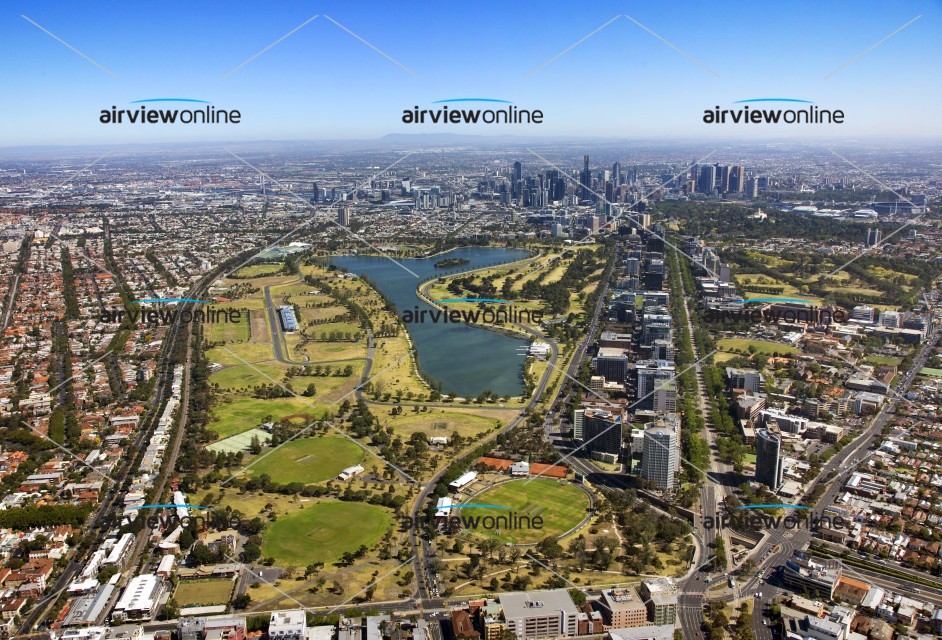 Aerial Photography Albert Park - Airview Online