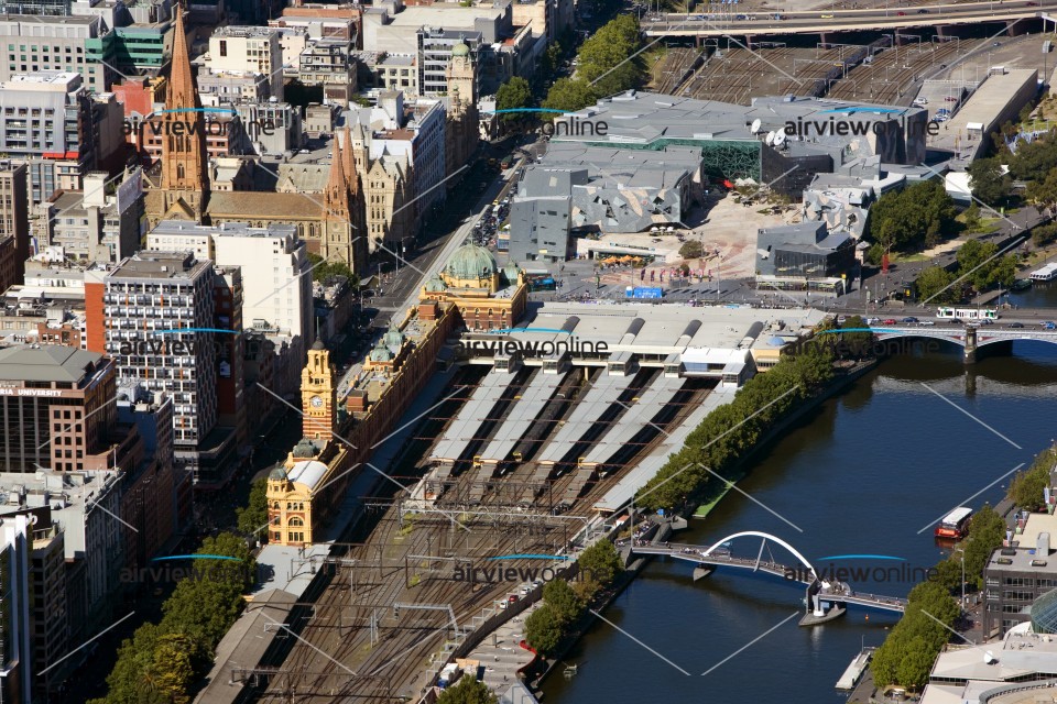 Aerial Photography Flinders Street Station Airview Online