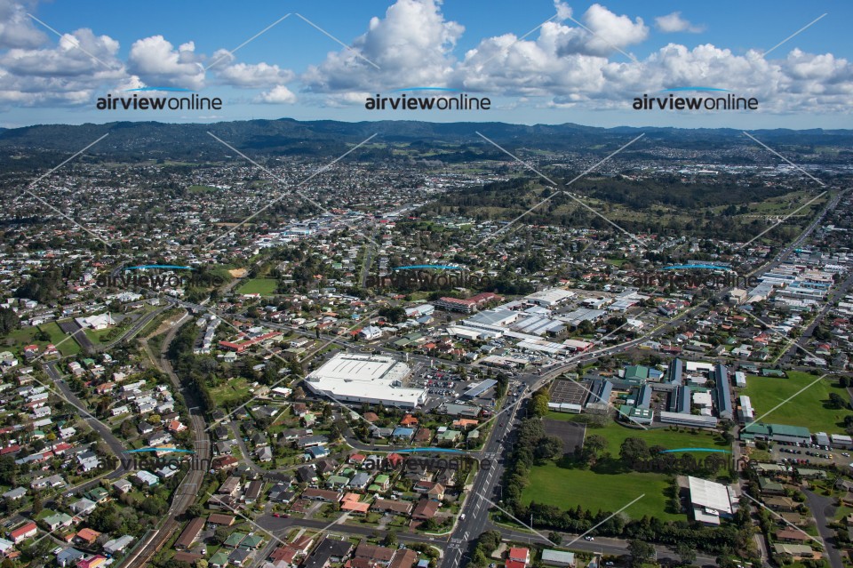 Aerial Photography Kelston Looking West To Waitakere Ranges - Airview ...