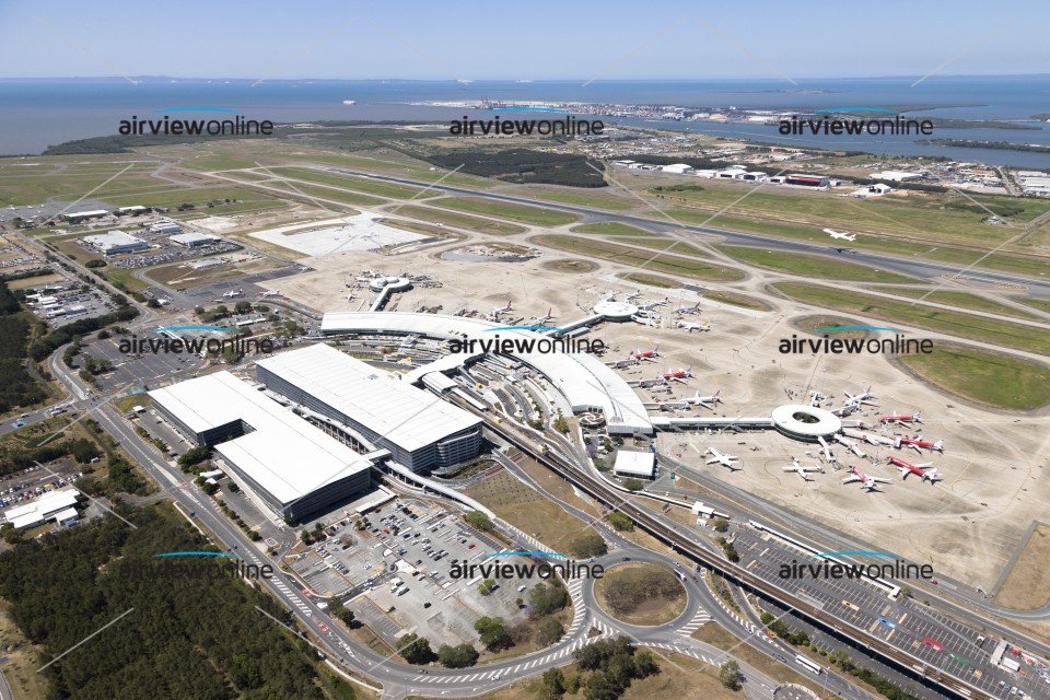 Aerial Photography Brisbane International Airport - Airview Online