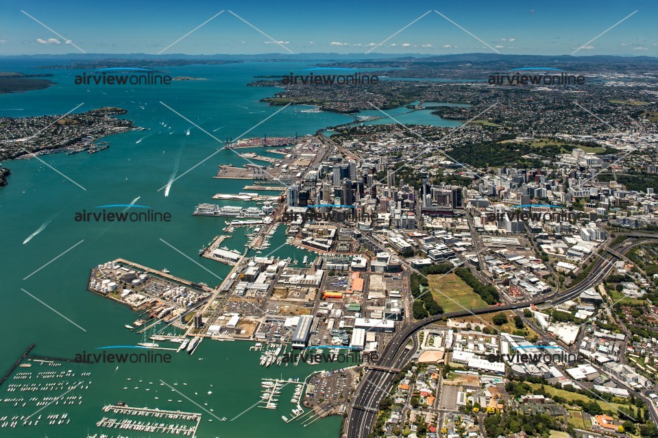 Aerial Photography Herne Bay Looking South East To Auckland City