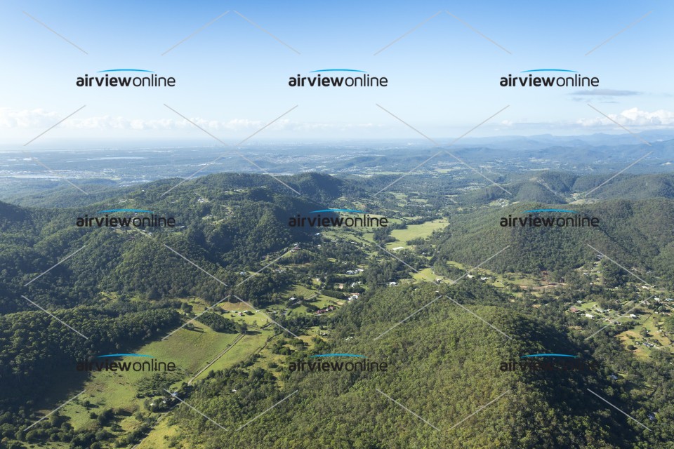 Aerial Photography Wongawallan Valley Gold Coast - Airview Online