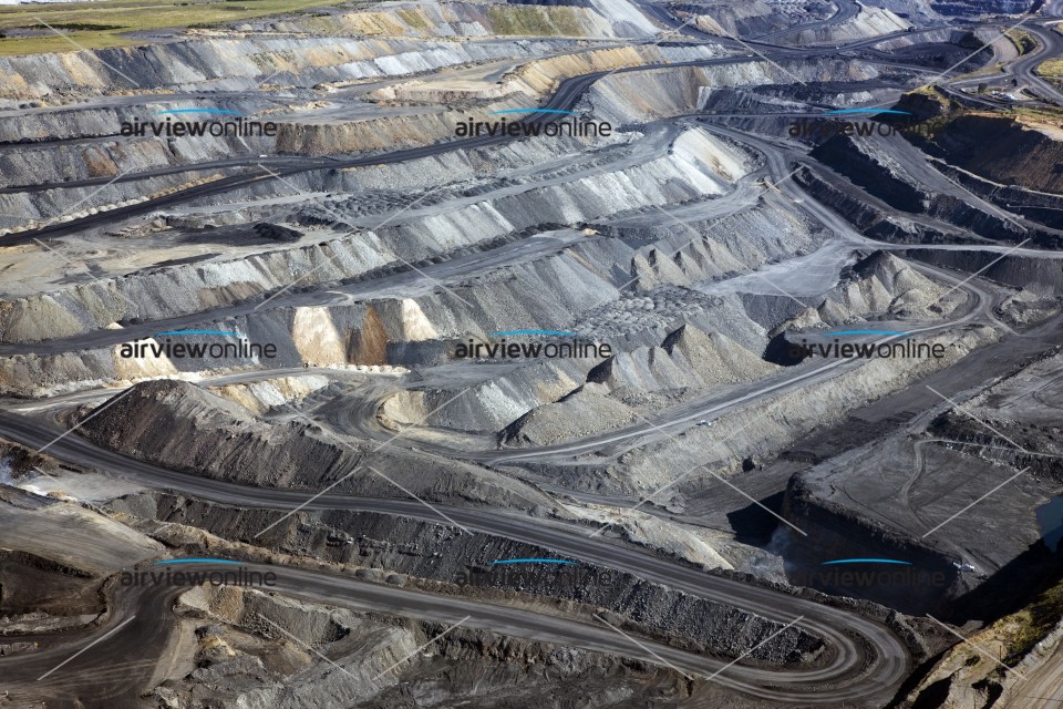 Aerial Photography Coal Mine Muswellbrook Airview Online
